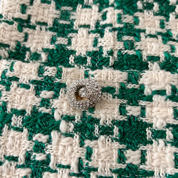 Zara Green Tweed Skirt (NWOT) - Picture 2 of 4